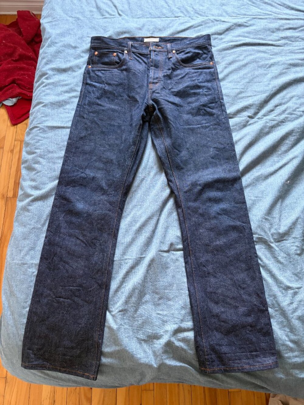 Unbranded UB301 Straight Fit 14.5oz Indigo Selvedge Denim